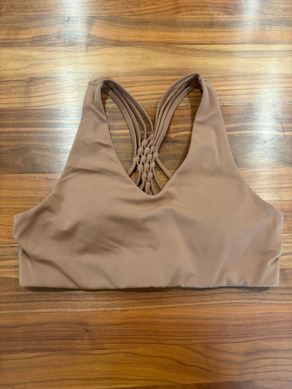 aerie Brown Strappy Back Sports Bra